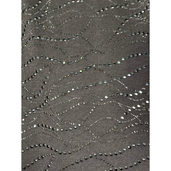 St. John Evening Sparkle Paillettes Maxi Skirt Beaded Embellishments Black W 8 - Picture 4 of 8